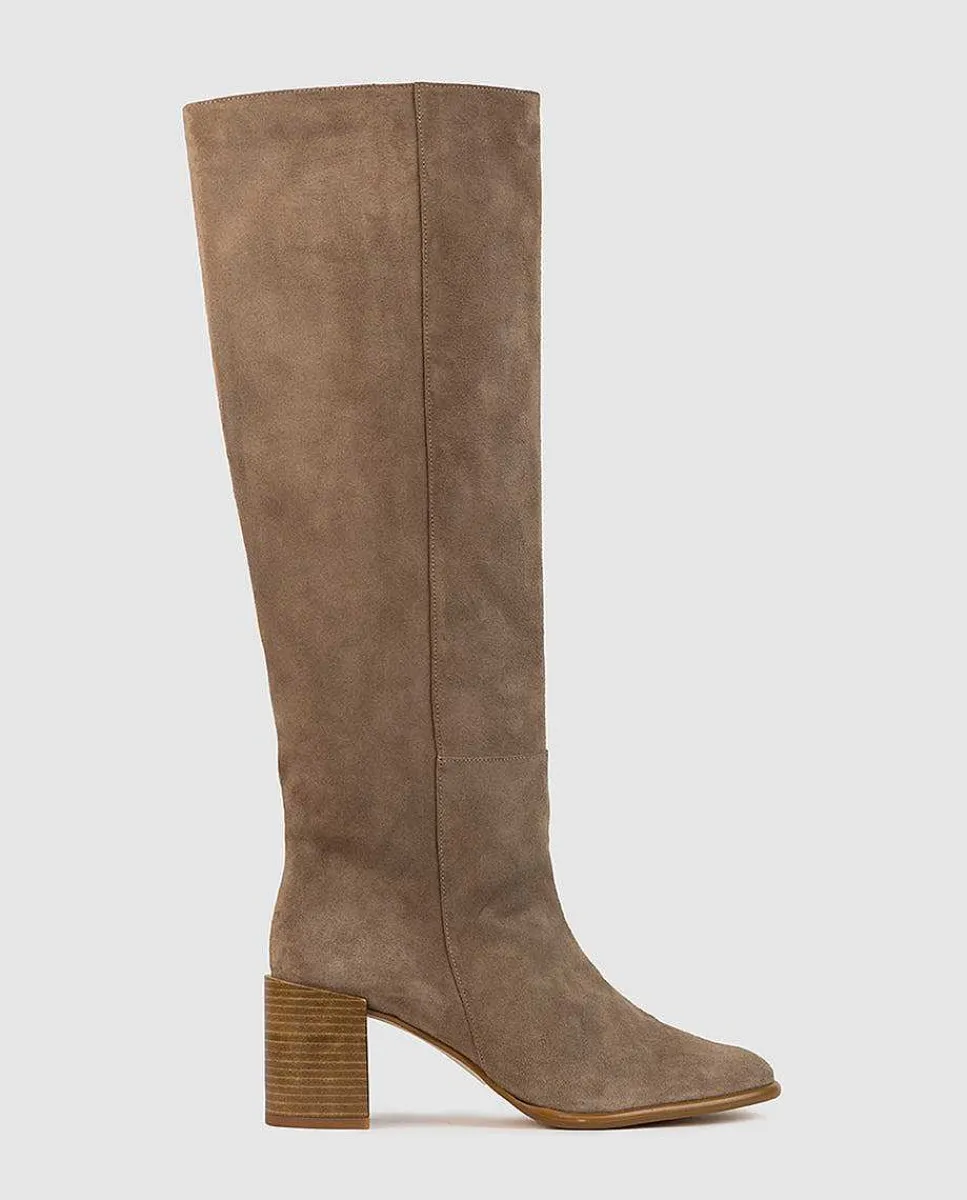 Hot Bota Con Tacon Zuri Mujer Botas