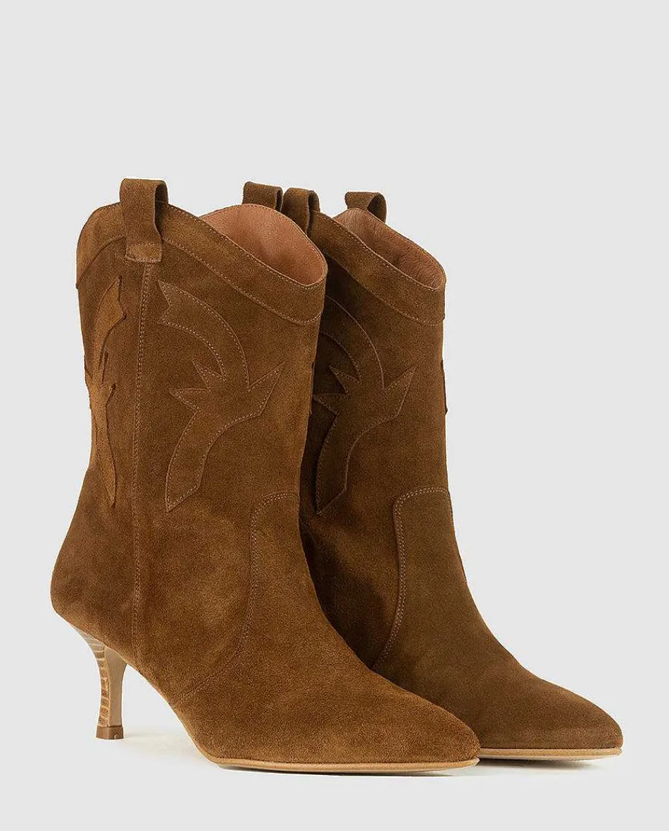 Hot Botin Con Tacon Larisa Mujer Coleccion Fw23