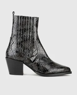 Fashion Botin Con Tacon Tiberia Mujer Coleccion Fw23