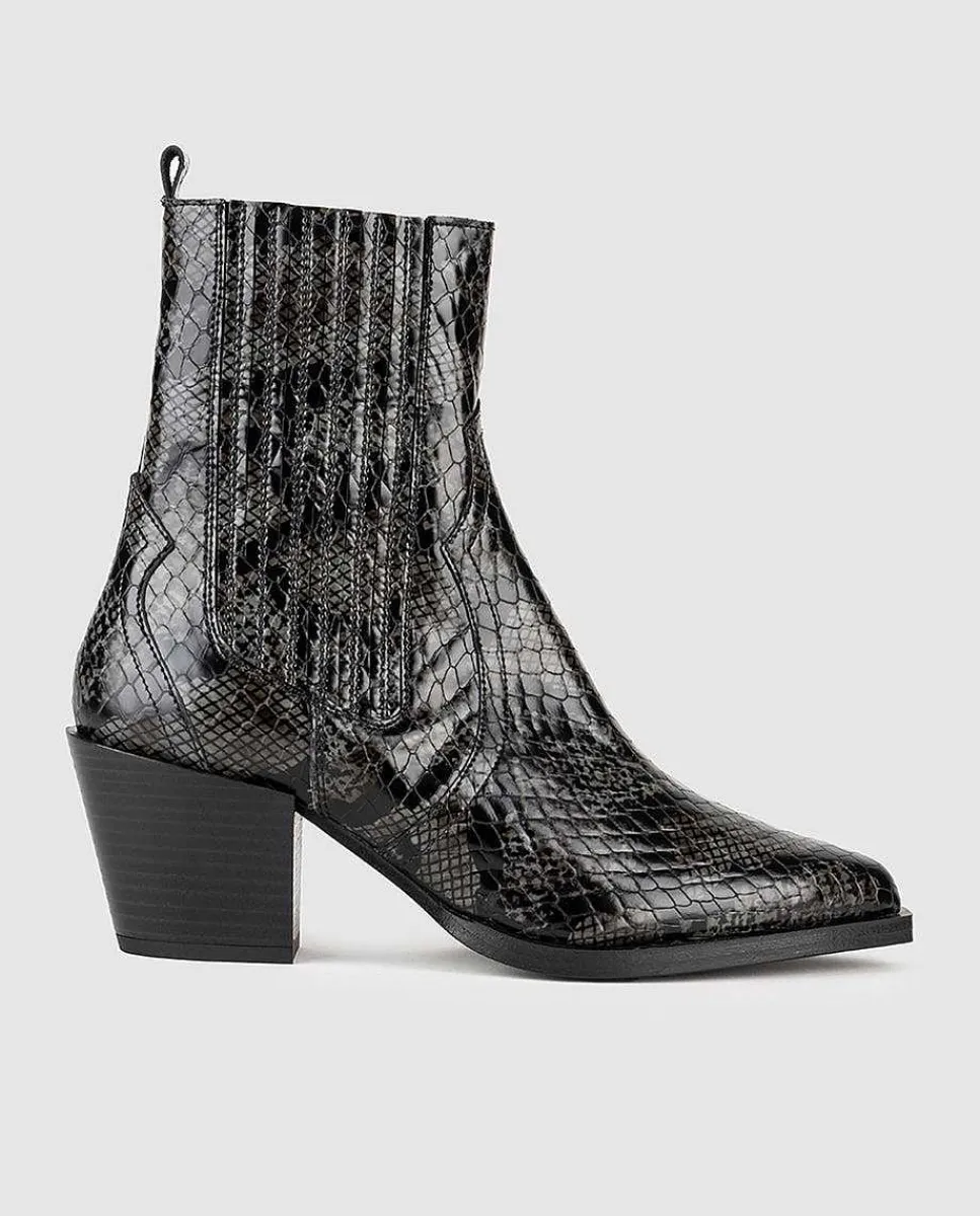 Fashion Botin Con Tacon Tiberia Mujer Coleccion Fw23